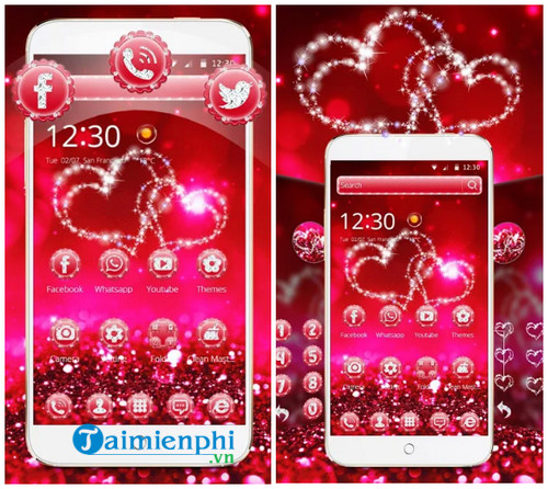 glitter love sparkle theme wallpaper