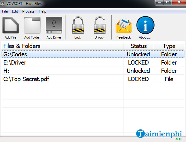 vovsoft hide files