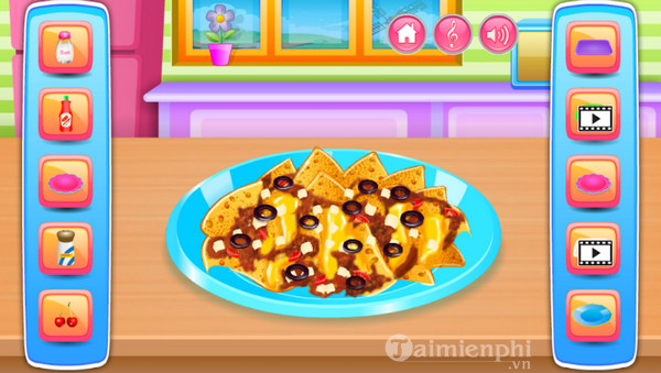 cooking in the kitchen