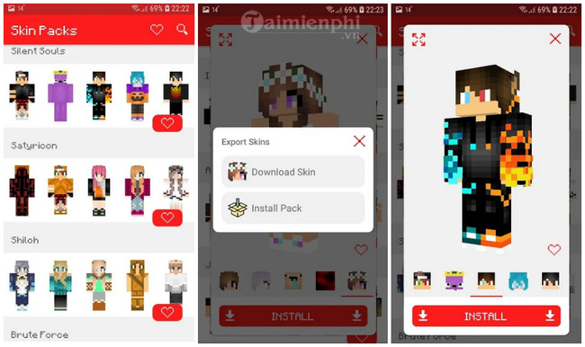 skin packs for minecraft pe
