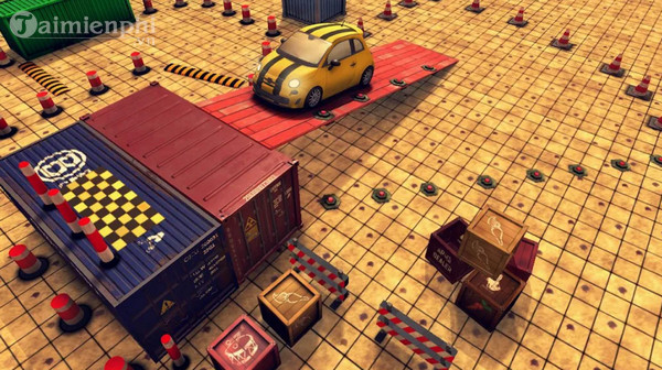 modern car drive parking