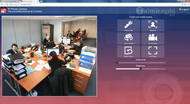ip phone camera view camera on pc
