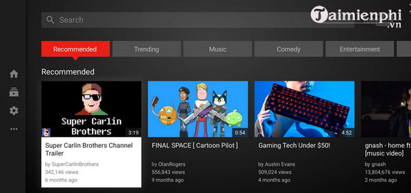 youtube cho xbox one