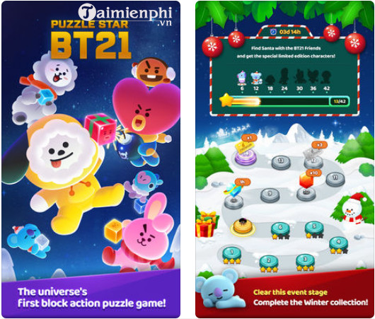 puzzle star bt21
