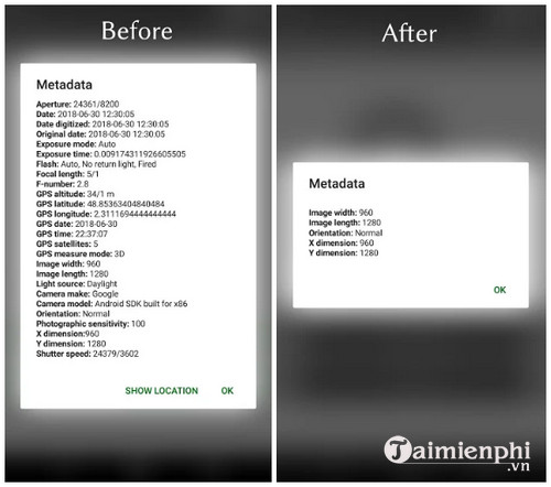 photo metadata remover