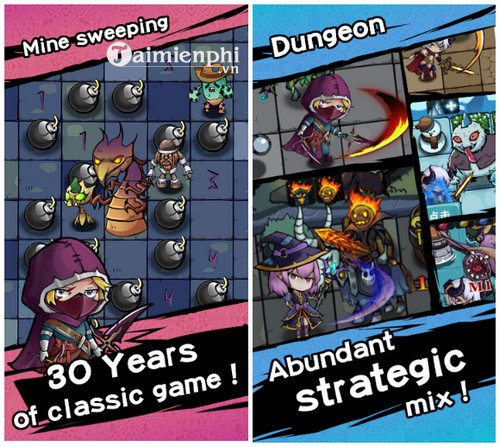 minesweeper dungeon warrior