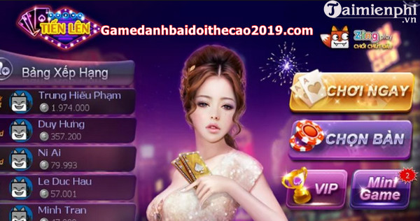 tai zingplay tien len cho iphone