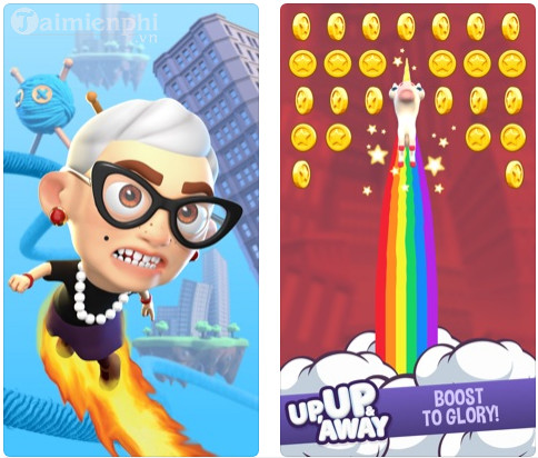 angry gran up up and away