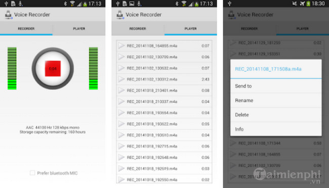 bluetooth voice recorder