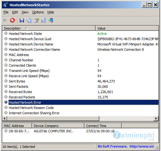 hosted network starter