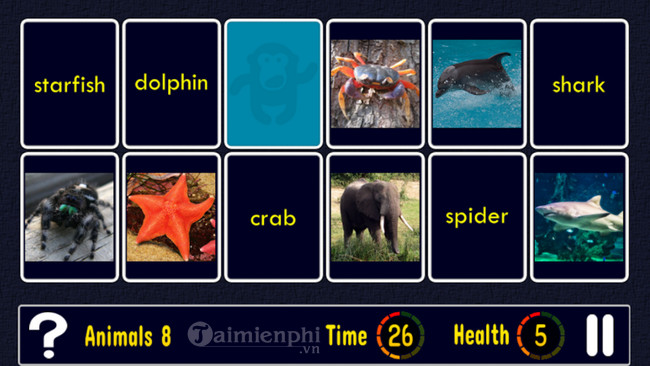 match up learn english words