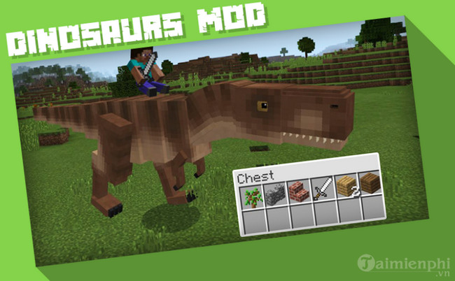 jurassic craft dinosaurs mod
