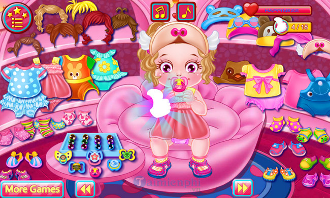 baby caring games with anna