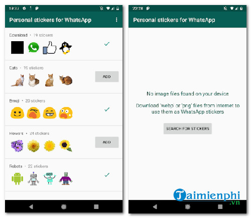 personal stickers for whatsapp