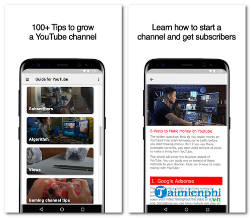 guide for youtube channels