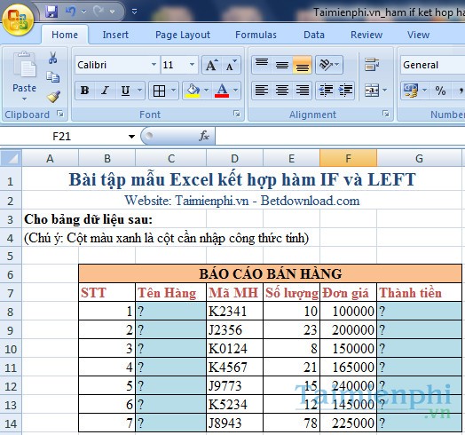 ham if ket hop ham left