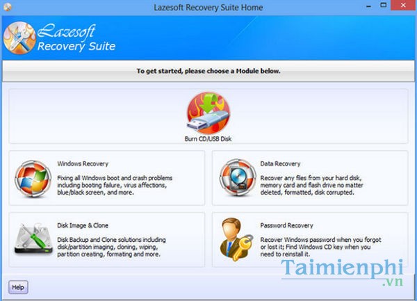 Lazesoft Recovery Suite Home