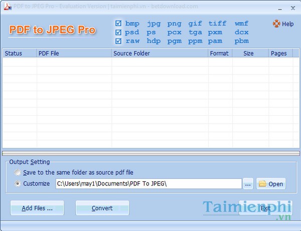 PDF To JPEG Converter Lite