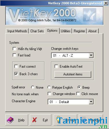 tai vietkey 2000