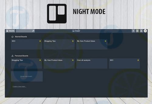 Trello Night for Chrome
