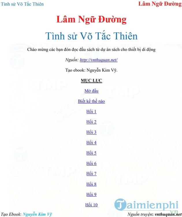 Tình sử Võ Tắc Thiên