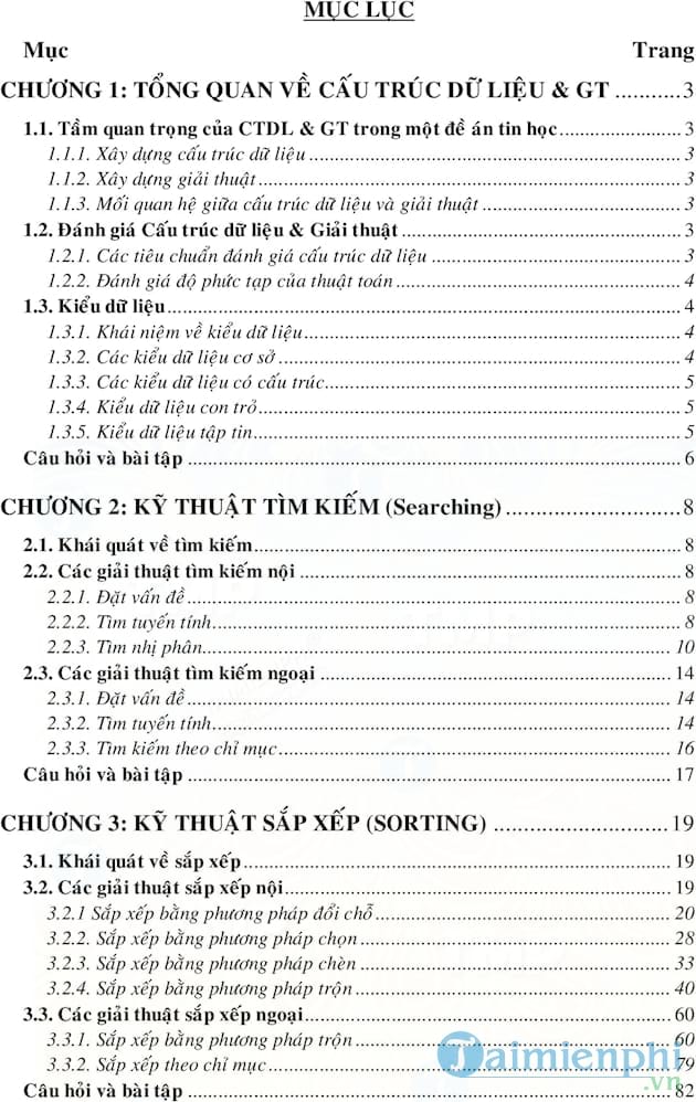 Cấu trúc dữ liệu và giải thuật