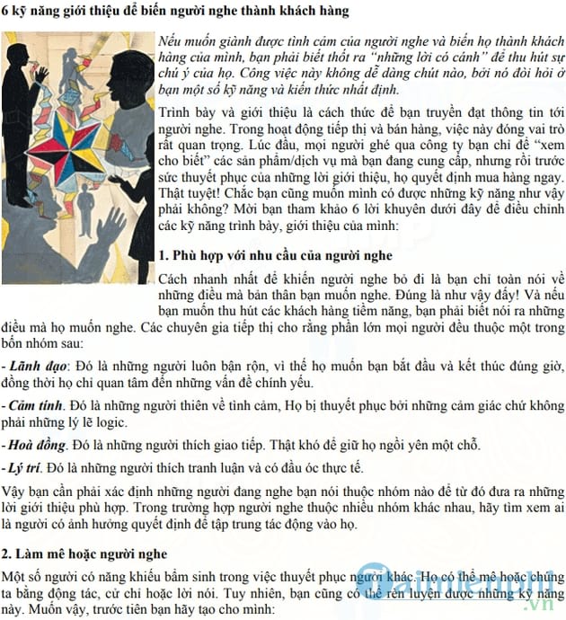 6 kỹ năng giới thiệu để biến người nghe thành khách hàng