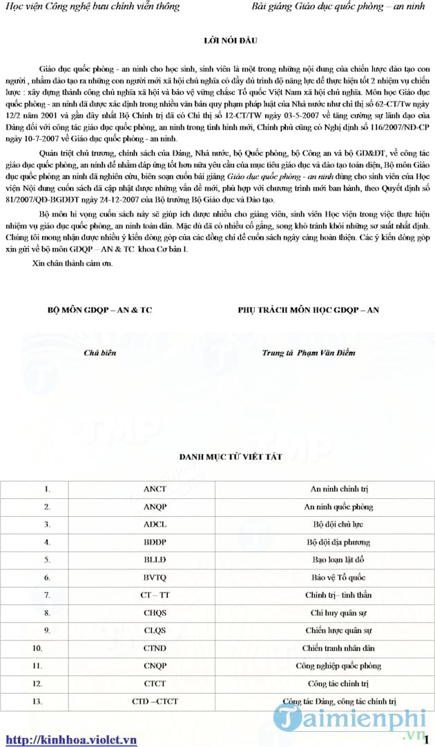 Giáo dục quốc phòng