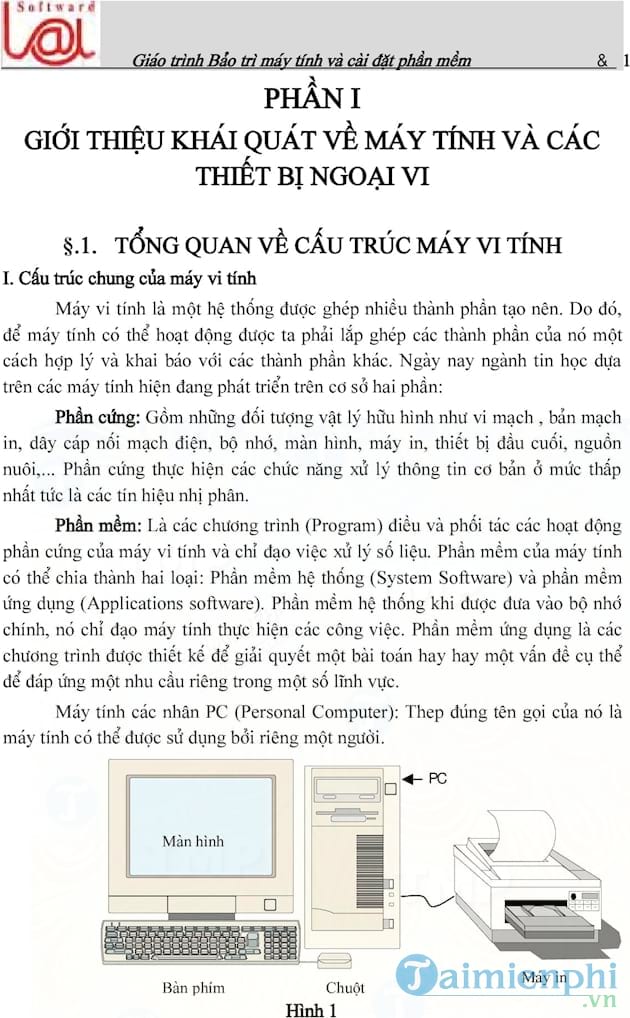 Giáo trình bảo trì máy tính