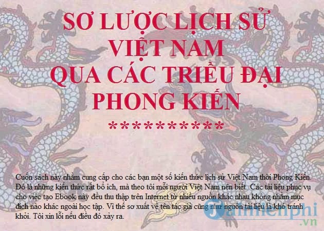 Lịch sử việt nam qua các triều đại