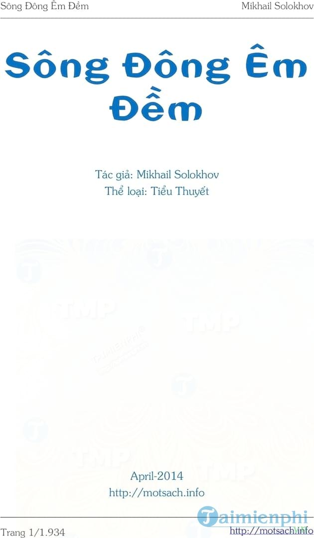 Sông Đông êm đềm