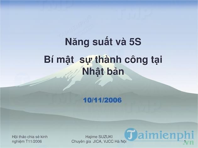 Năng suất và 5S