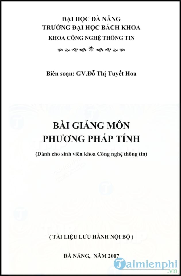 Phương Pháp Tính