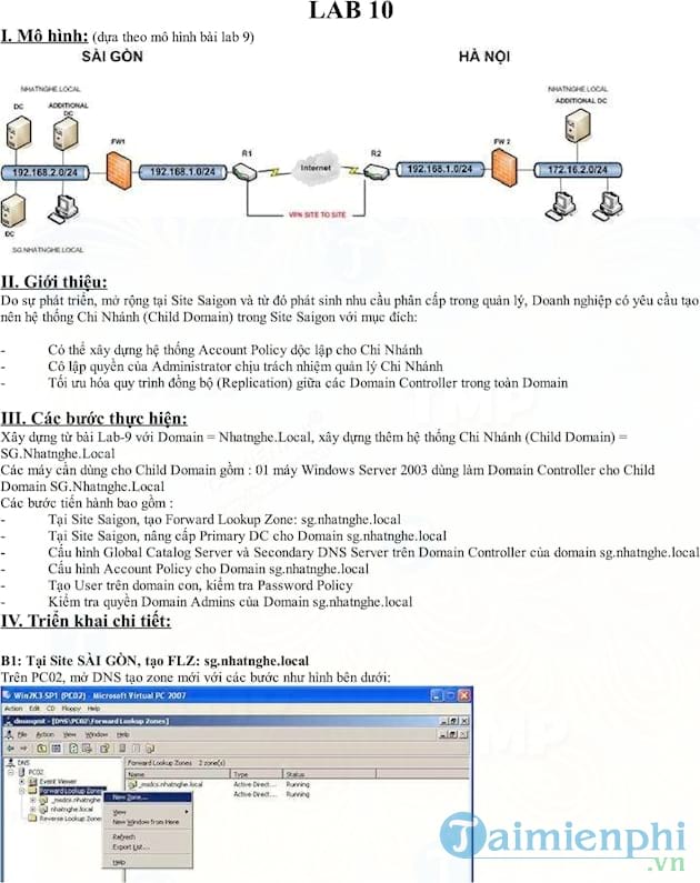 Top 10 bài lab quản trị mạng