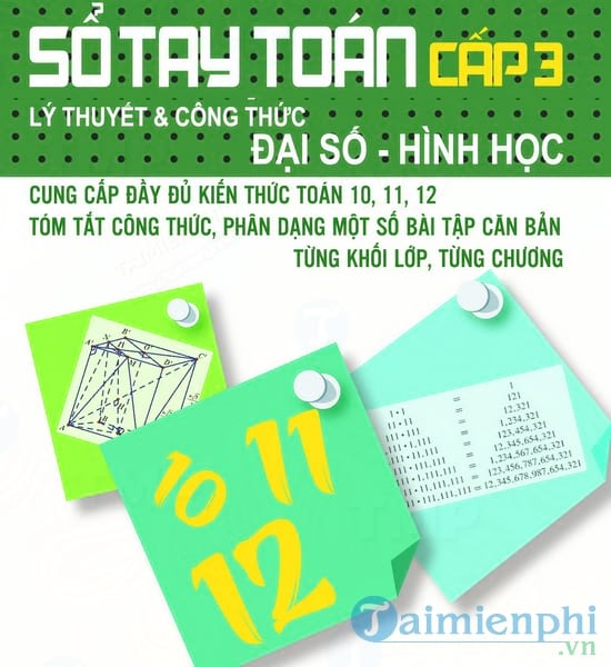 Sổ tay Toán cấp 3
