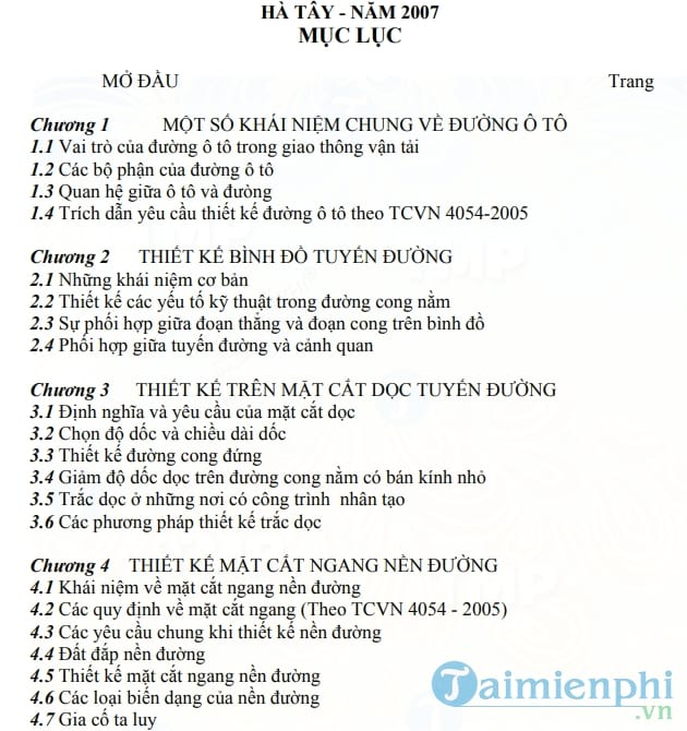 Thiết kế đường ô tô