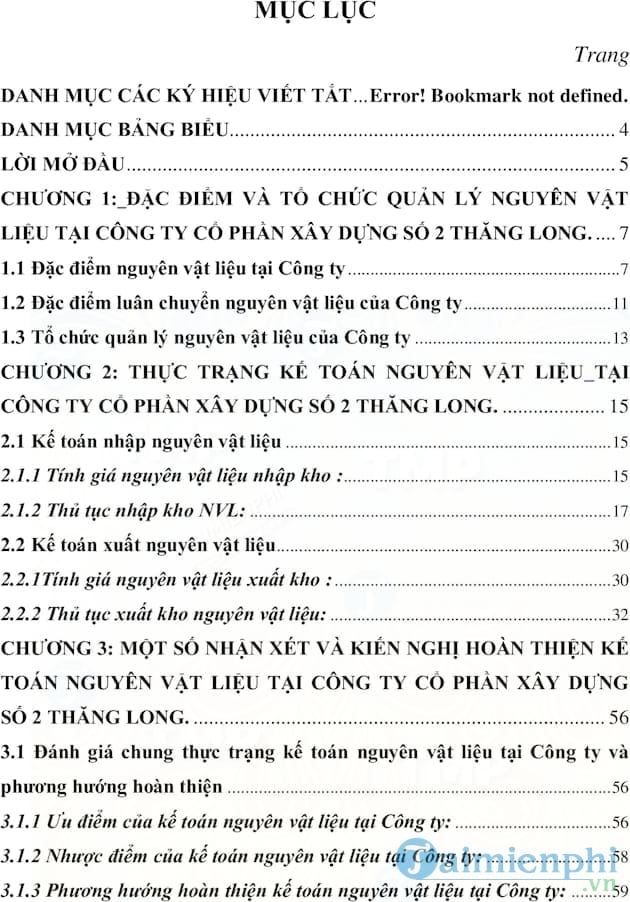 Báo cáo tốt nghiệp Hoàn thiện kế toán nguyên vật liệu