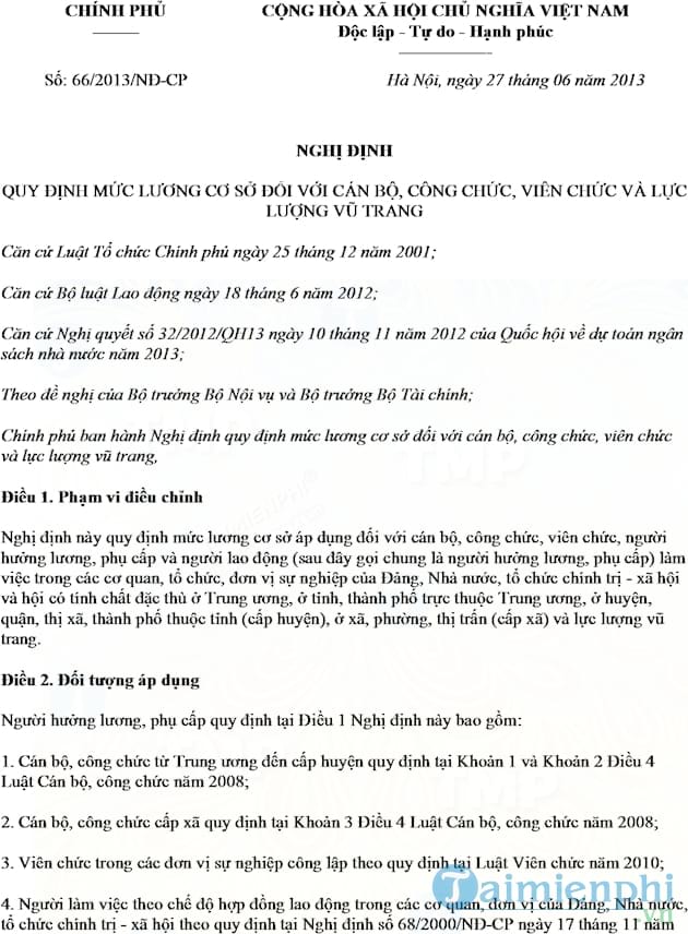 Nghị định 66/2013/NĐ CP