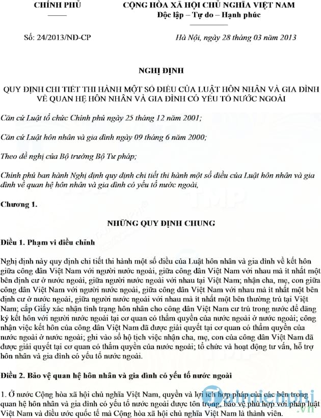 Nghị định số 24/2013/NĐ CP