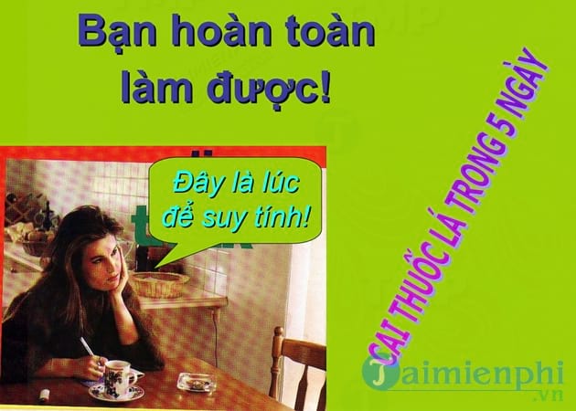 Cai thuốc lá trong 5 ngày