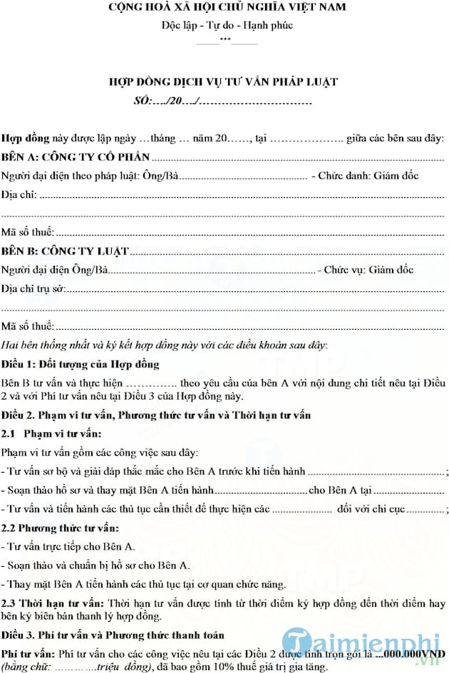 Luật sư tư vấn, đàm phán và soạn thảo Hợp đồng