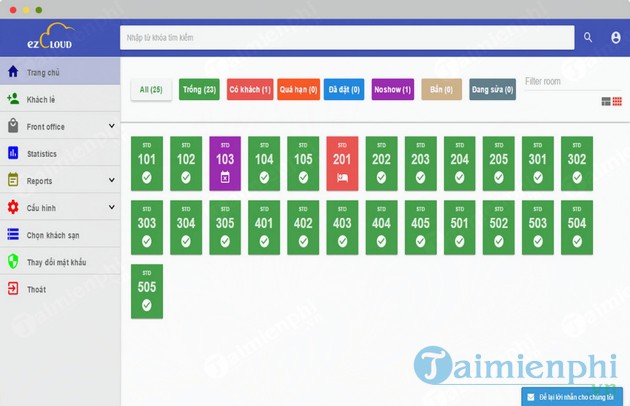 Phần mềm quản lý khách sạn ezFolio