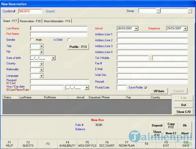 Phần mềm quản lý khách sạn Smile
