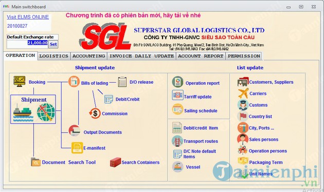 Phần mềm quản lý Logistics FMS