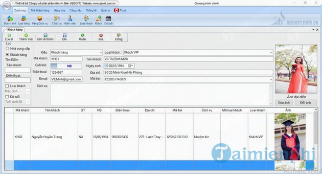 Phần mềm quản lý spa AB Salon
