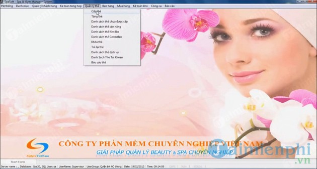 Phần mềm quản lý spa SpaSoft
