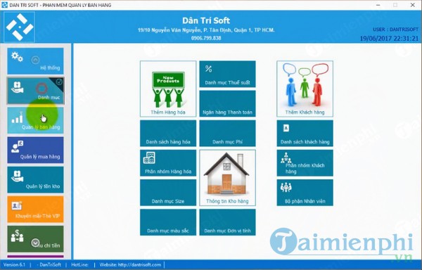 Phần mềm tính tiền Dân Trí Soft