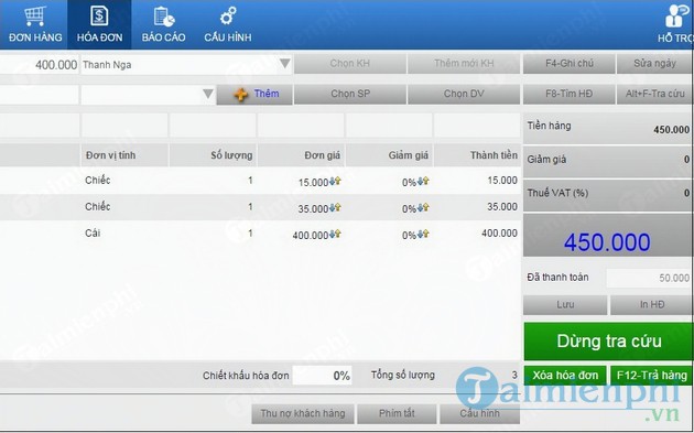 Phần mềm tính tiền MAYBANHANG.NET