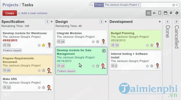Phần mềm quản lý dự án WinMain