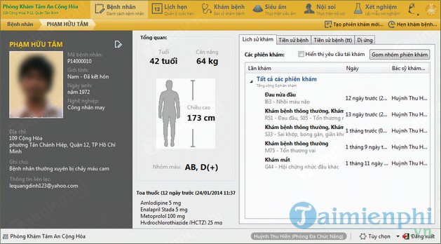 Phần mềm quản lý phòng khám Evomed